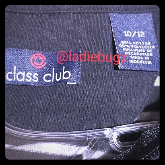 NWOT Class Club, Striped, Long Sleeves, Size 10/12 - Picture 3 of 3